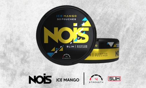NOIS  ICE MANGO 4mg, 1 Can de 30 Pouches